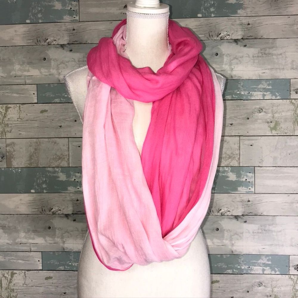 Belle Gray infinity scarf pink #503